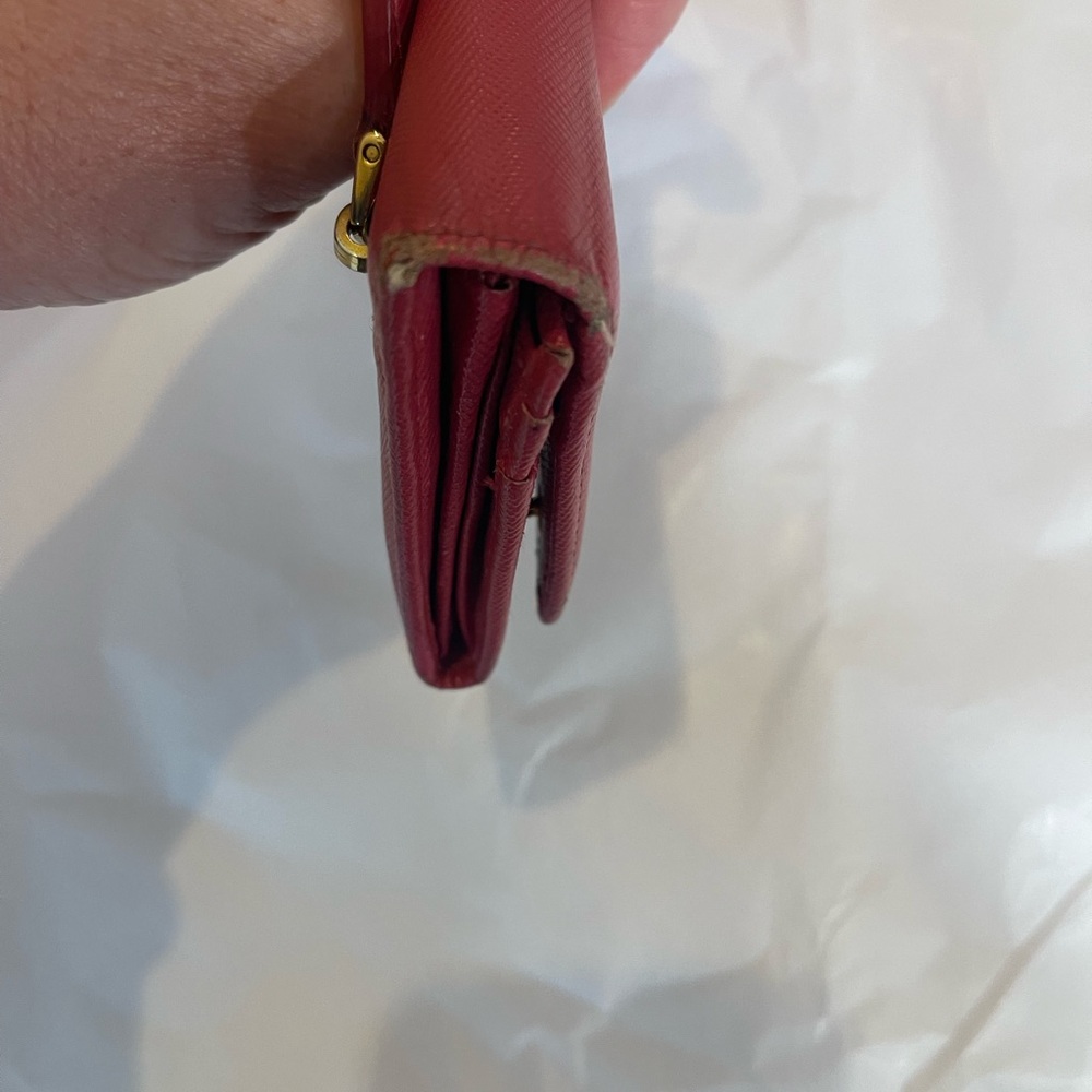 Prada Pink Saffiano Leather Wallet with COA - Picture 10 of 11